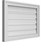 Ekena Millwork Vertical Surface Mount PVC Gable Vent: Functional, w/ 2"W x 1-1/2"P Brickmould Frame, 26"W x 18"H GVPVE26X1802SF - alternate 3